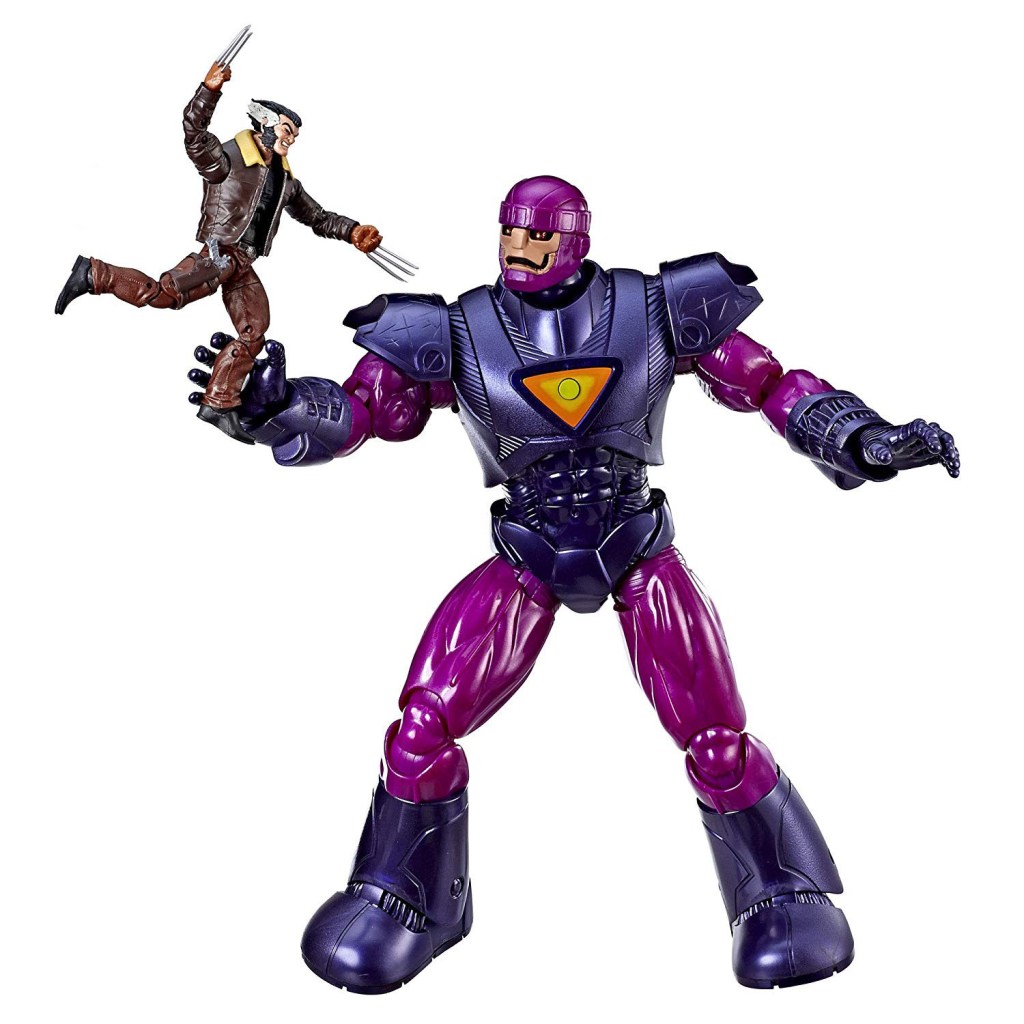 Wolverine in the hands of a Sentinel