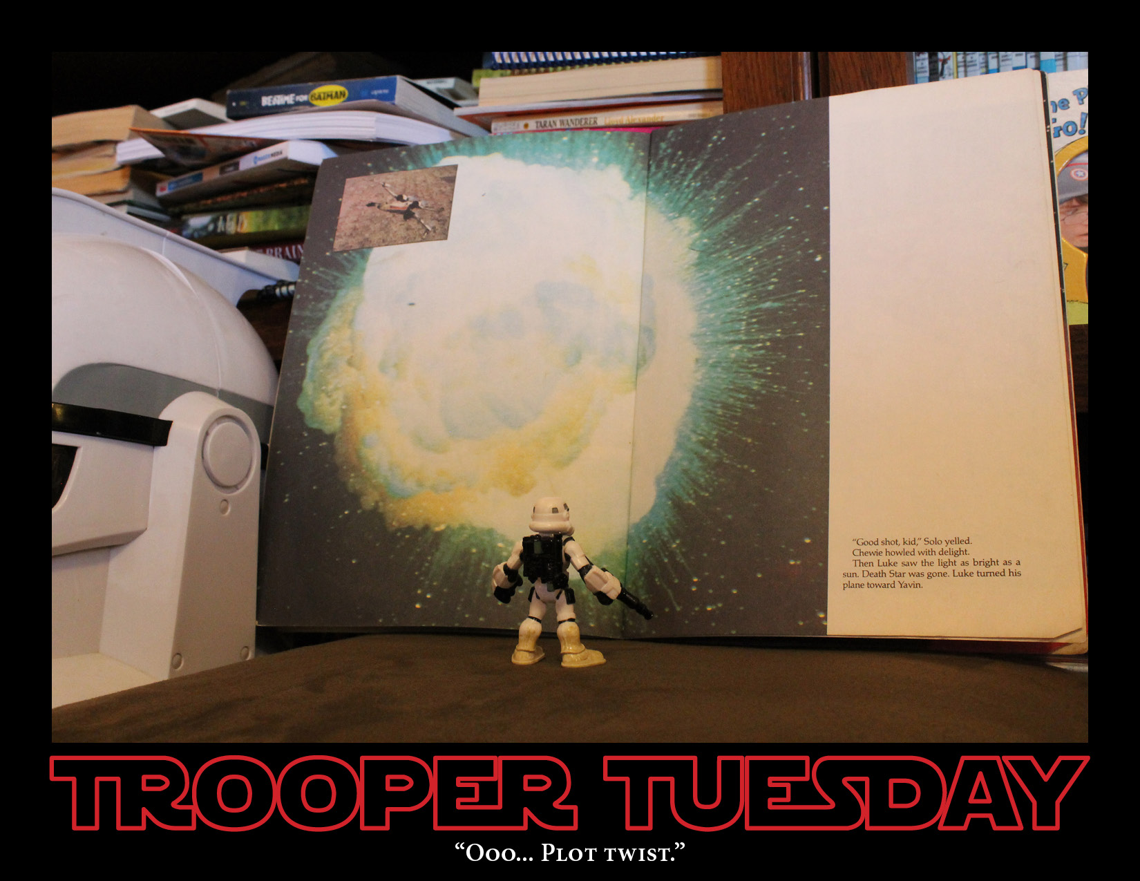 The Death Star explodes.