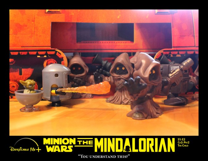 The Mindalorian negotiates with the Jawas.